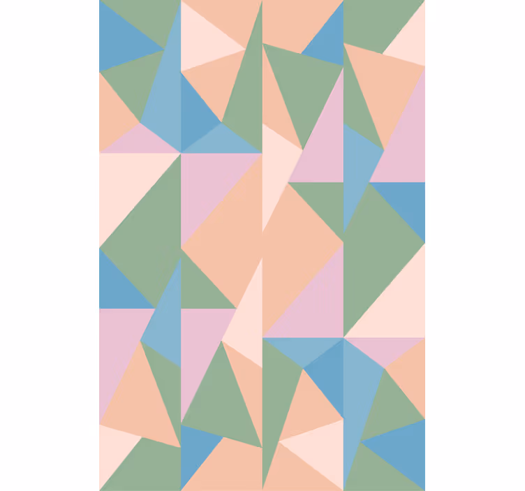 Rulou geam modern figuri abstracte în tonuri moi - TenStickers