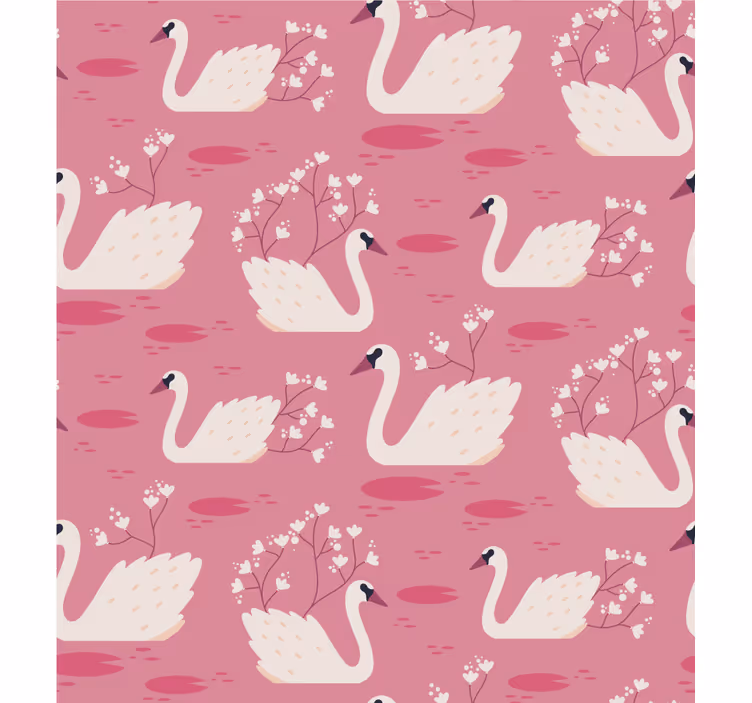 Hollywood-regency swan diverse animale Rulouri - TenStickers