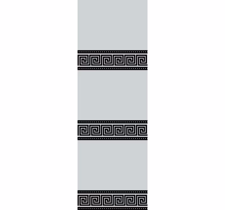 Rulou geam elegant modele geometrice negre - TenStickers