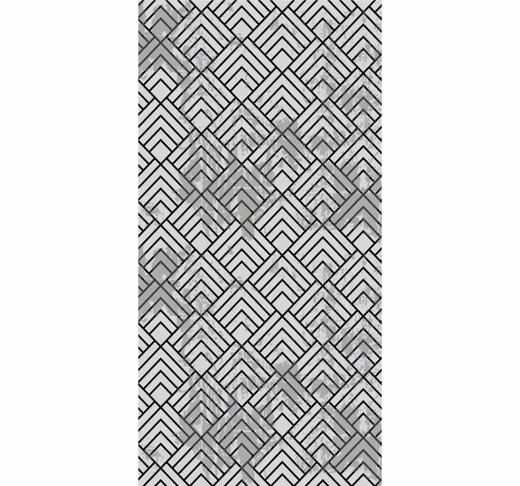 Rulou geam modern stil de aranjare geometrică - TenStickers