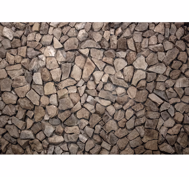 Stil rustic 3d pietre Rulouri - TenStickers