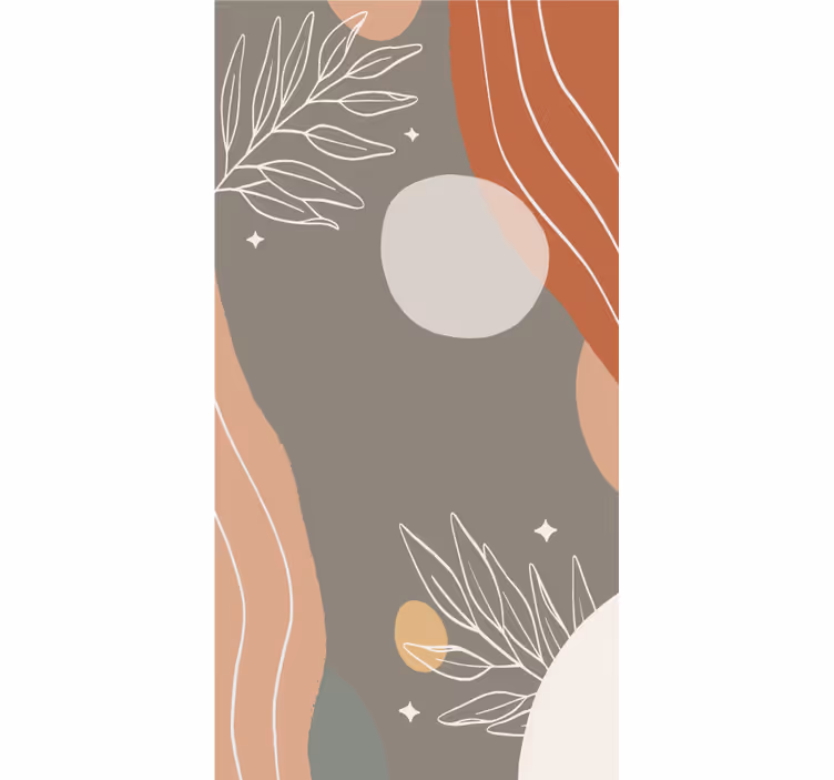 Rulou geam căsătorie aranjamentul formelor abstracte - TenStickers