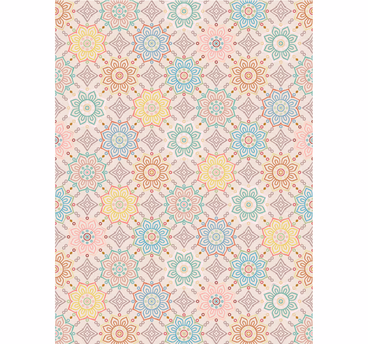 Rulou geam floral concept de înflorire vibrantă - TenStickers