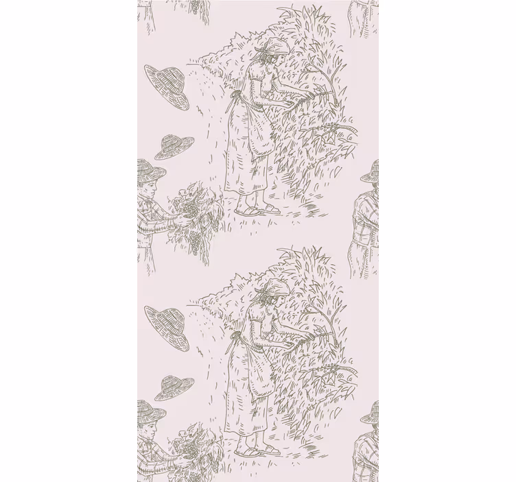 Rulou geam elegant scena recoltei vintage - TenStickers