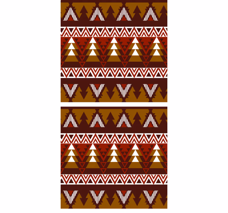 Rulou geam nordic model de pădure geometric - TenStickers