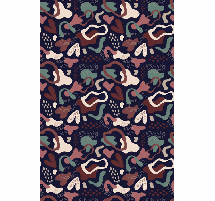 Rulou geam texturi motiv abstract al frunzei - TenStickers
