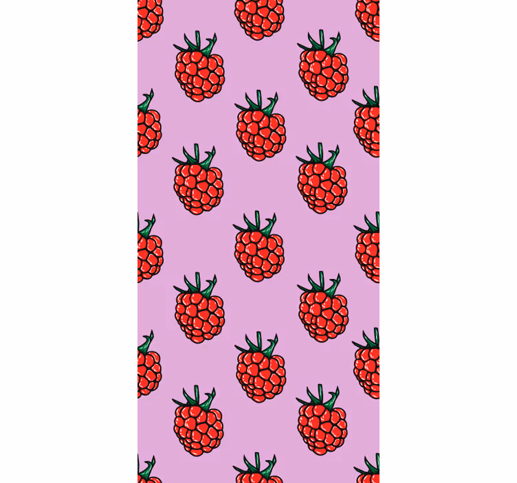 Rulou geam fructe și legume model de zmeura - TenStickers