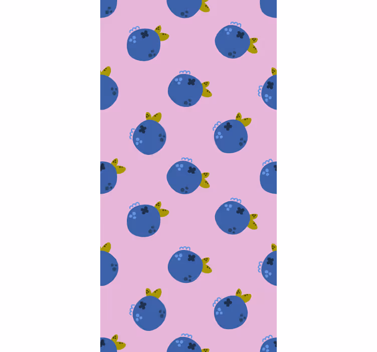 Rulou geam fructe și legume model de afine - TenStickers
