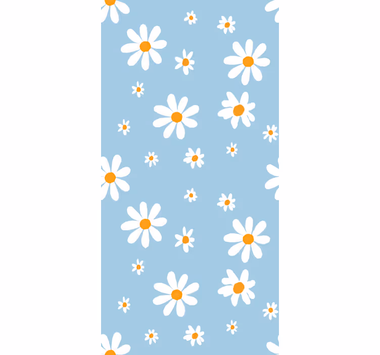 Margarete mici și mari flori și plante Rulouri - TenStickers