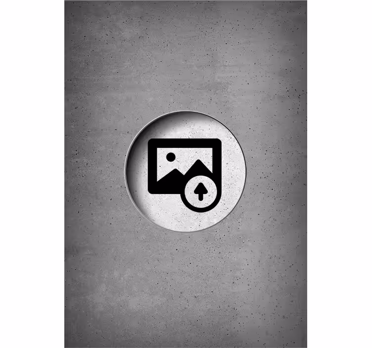 Rulou geam personalizat Beton brut personalizabil - TenStickers