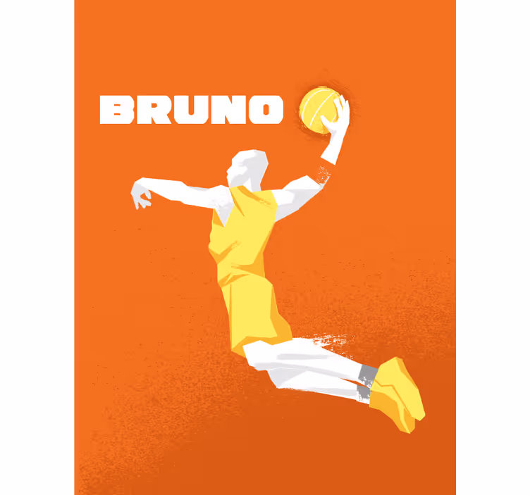 Baschet nume personalizat sport blind - TenStickers
