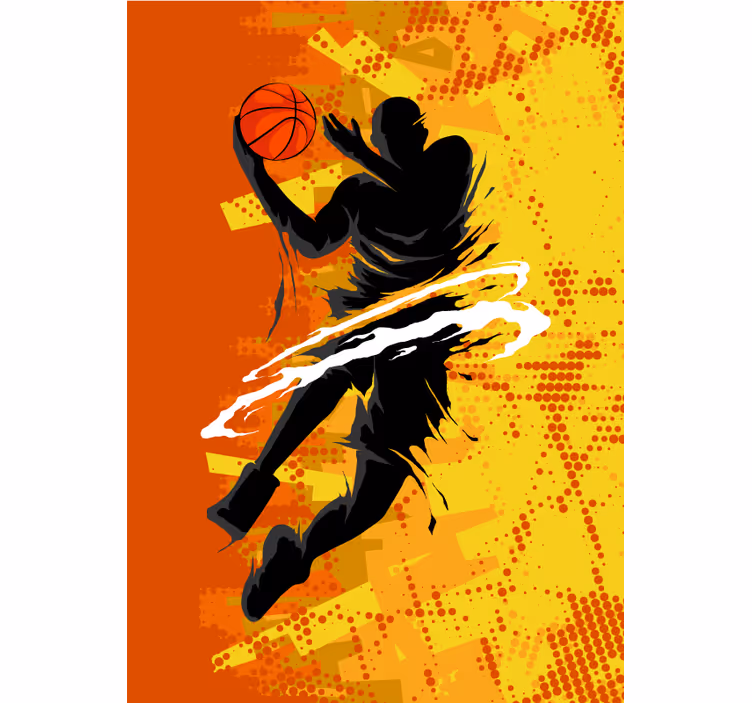 Rulou geam sporturi Jucător de baschet - TenStickers