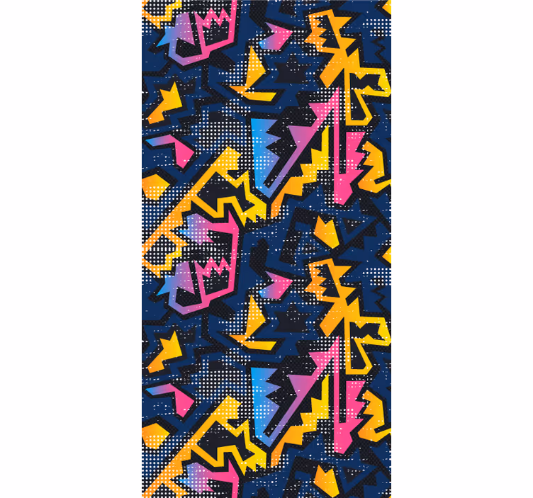 Rulou geam tineret Graffiti geometric - TenStickers