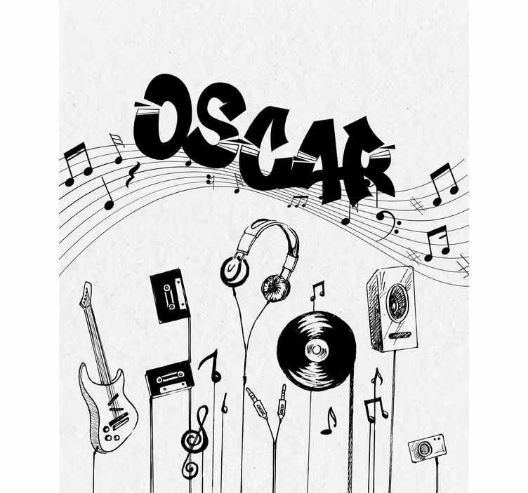 Rulou geam personalizat Muzica personalizata - TenStickers