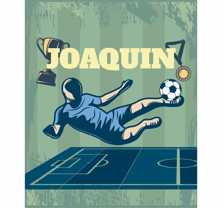 Rulou geam fotbal Fotbal cu nume - TenStickers