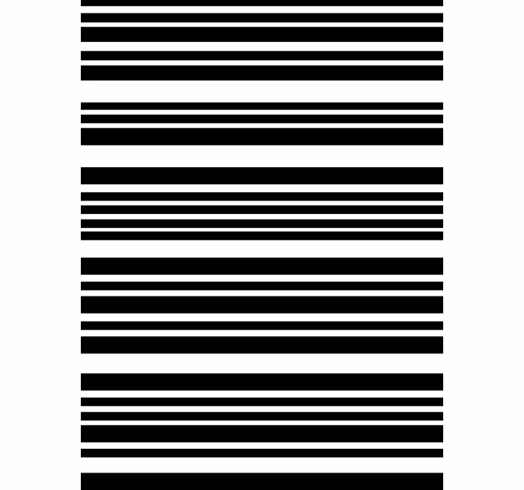 Rulou geam elegant Birou cu dungi negre - TenStickers