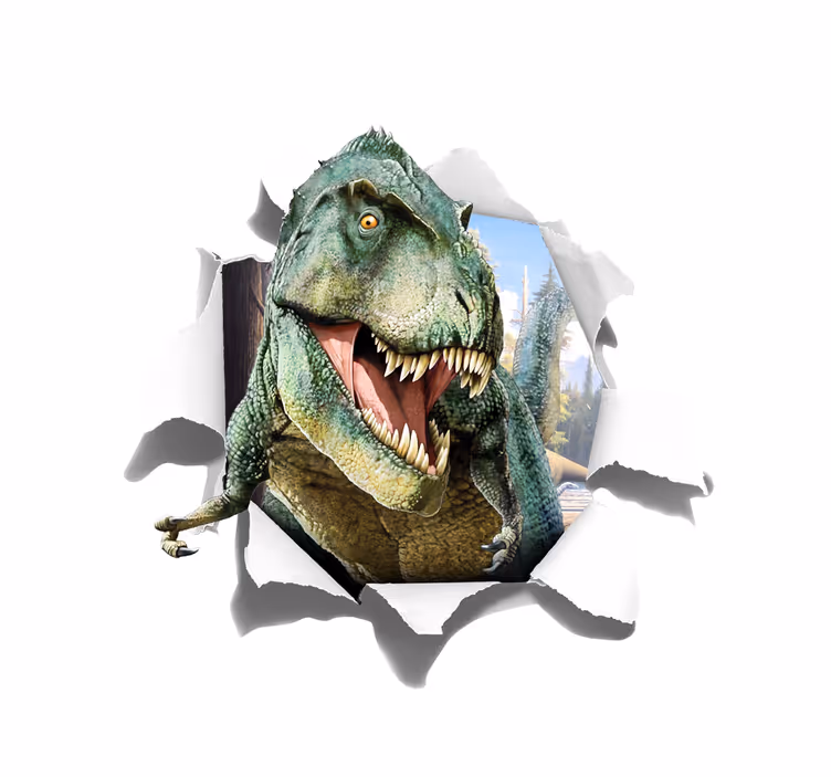 Rulou geam pentru copii t-Rex furios 3D - TenStickers