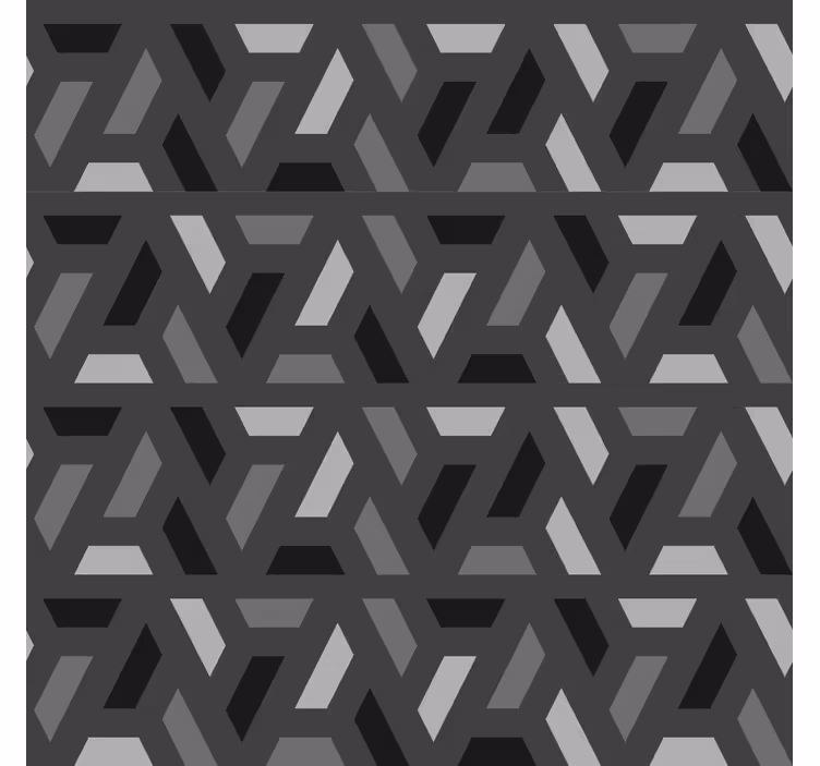 Rulou geam salon triunghiuri geometrice tonuri negre - TenStickers