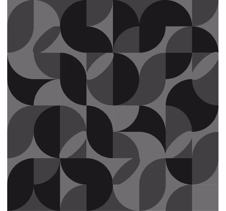 Rulou geam salon forme retro negre - TenStickers