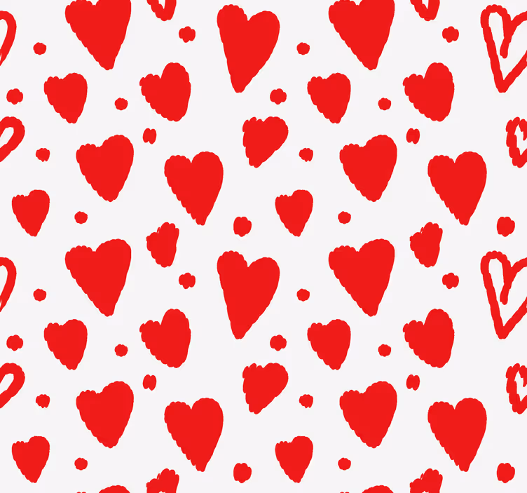 Rulou geam romantic model de inimi - TenStickers