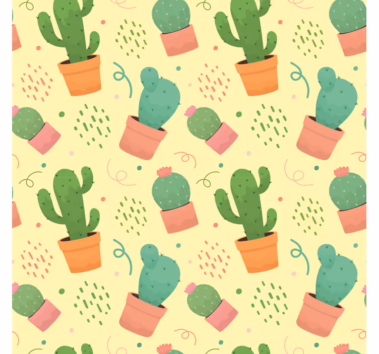 Rulou geam pentru copii model de cactus - TenStickers