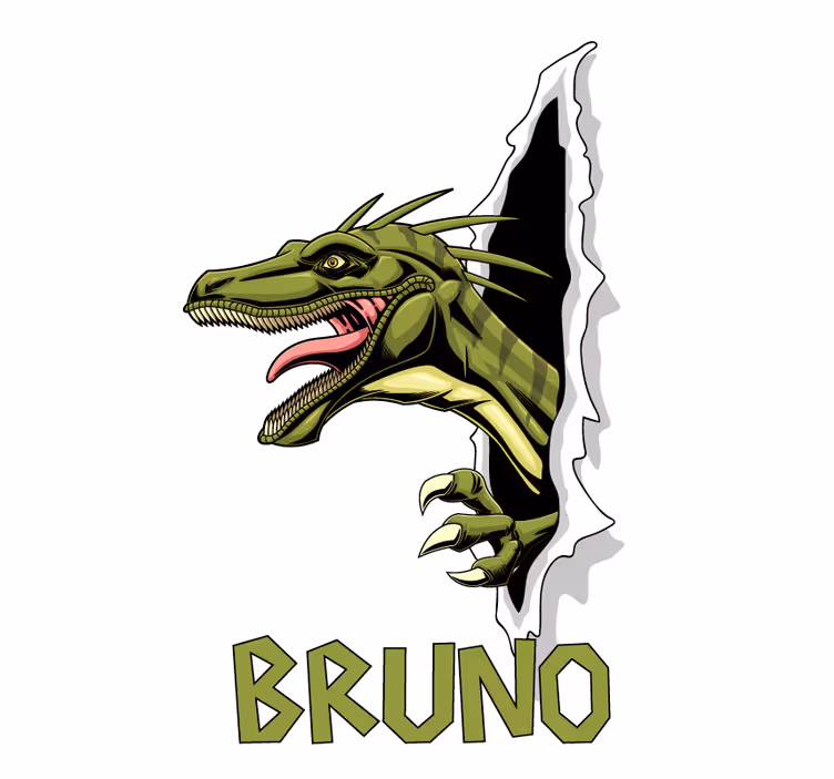 Rulou geam dinozauri răpitor jurasic - TenStickers
