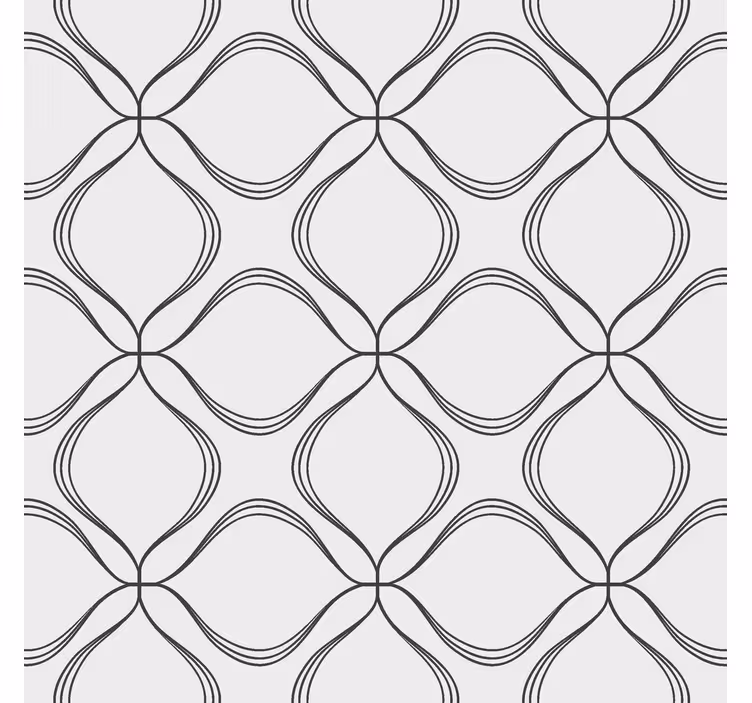Rulou geam modern model abstract de frunze încrucișate - TenStickers