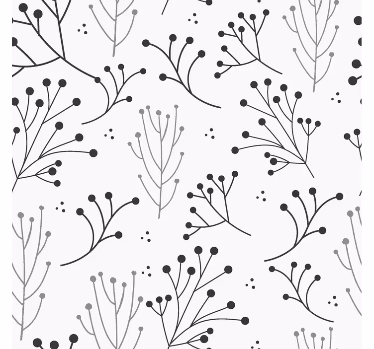 Rulou geam modern floral minimalist - TenStickers