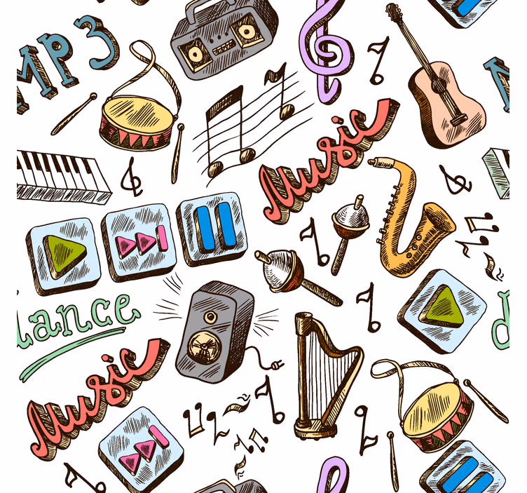 Rulou geam distracție model muzical - TenStickers