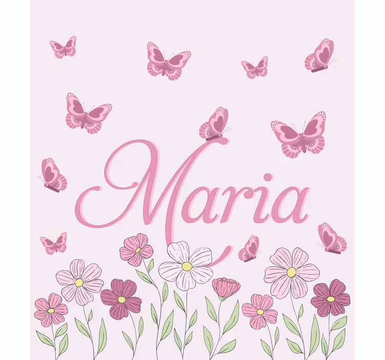 Rulou geam personalizat flori si fluturi - TenStickers