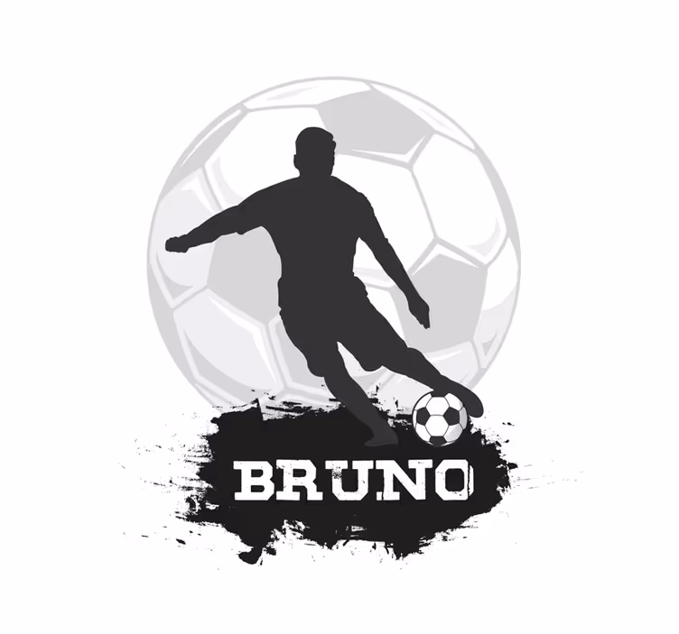 Rulou geam fotbal minge de fotbal personalizabilă - TenStickers