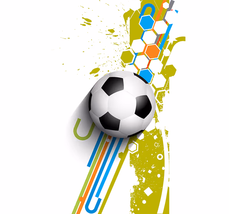 Rulou geam fotbal in actiune - TenStickers