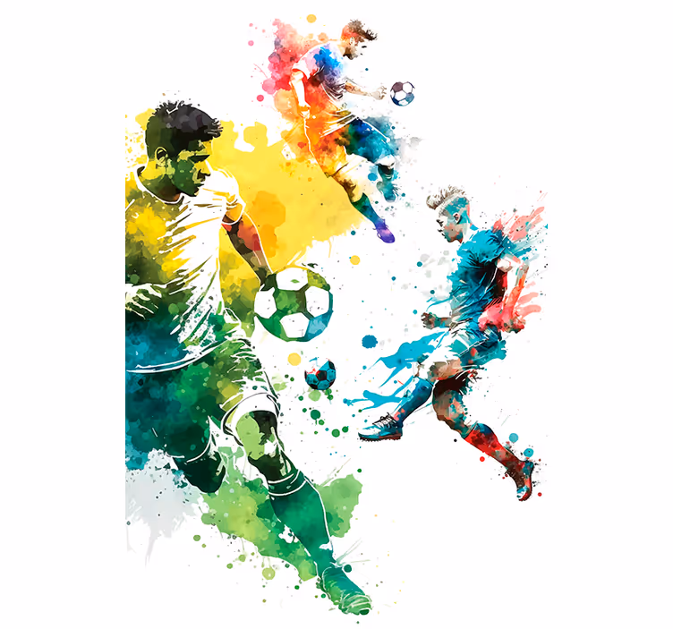 Rulou geam fotbal sportul în acțiune - TenStickers