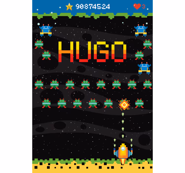 Jaluzele cu rolete Geek ecran arcade de 8 biți - TenStickers