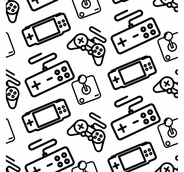 Jaluzele cu rolete Geek controlere minimaliste - TenStickers