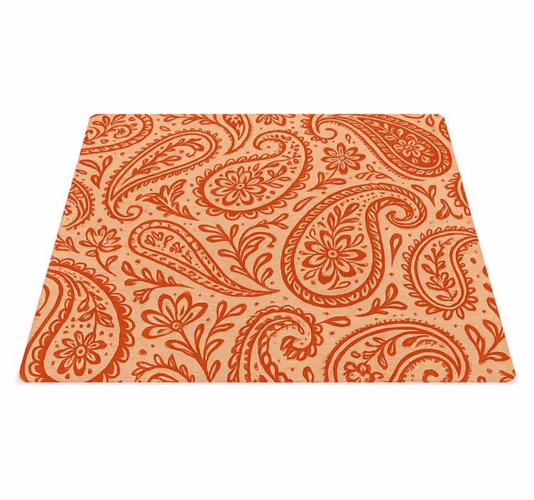 Naproane original model paisley roșu cald - TenStickers