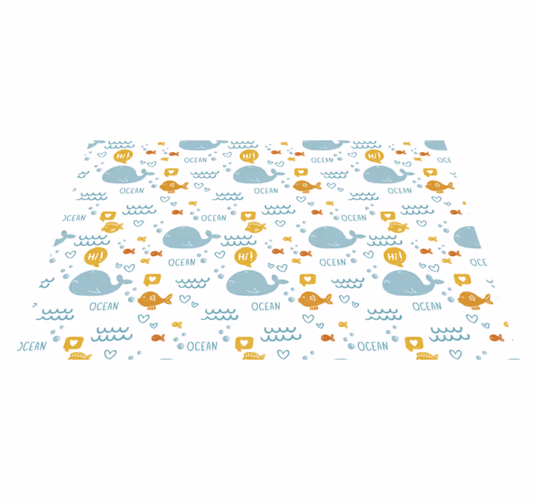 Plăcuțe de pește pline de culoare și fericite - TenStickers