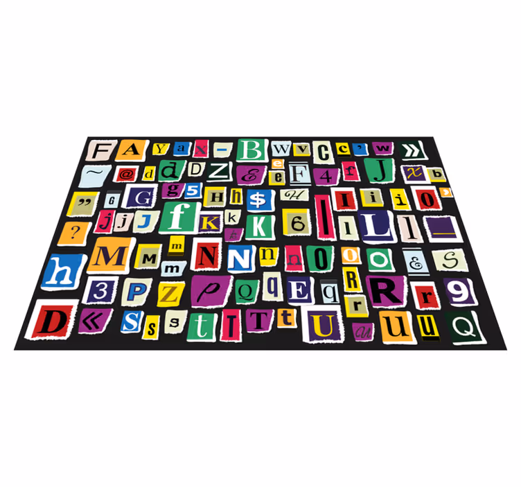Naproane original litere colorate din alfabet - TenStickers