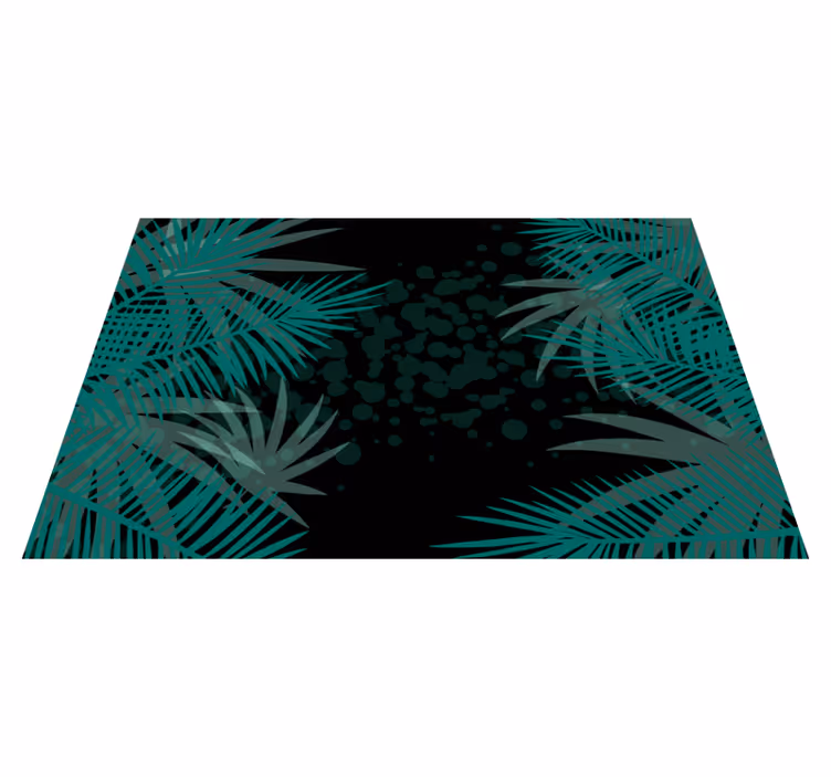Naproane modern fundal cu frunze tropicale - TenStickers