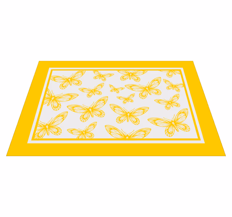 Fluturi galbeni plăcuțe elegante - TenStickers