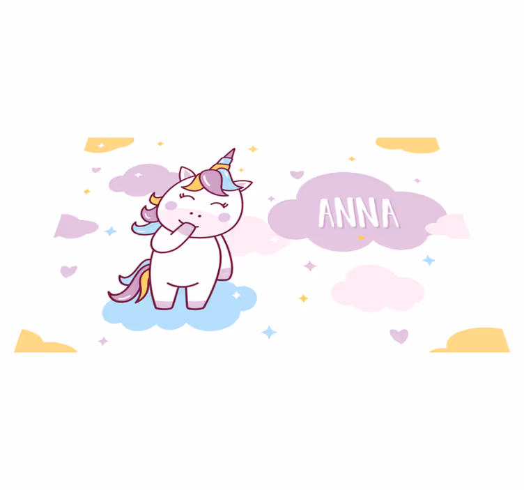 Unicorn personalizabile placemats pentru copii - TenStickers