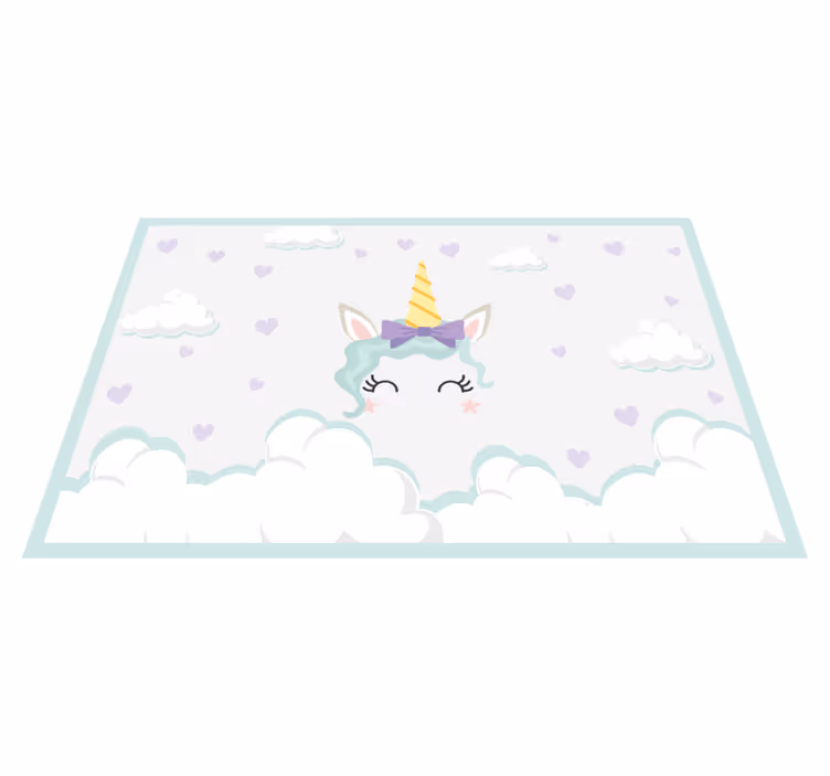 Frumoase unicorn copii placemats - TenStickers