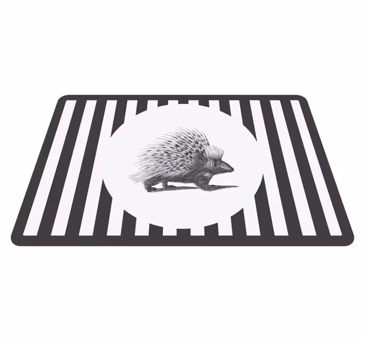 Naproane original design siluetă arici - TenStickers