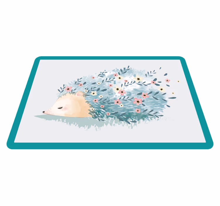 Naproane pentru copii cu ilustrație drăguță de arici - TenStickers