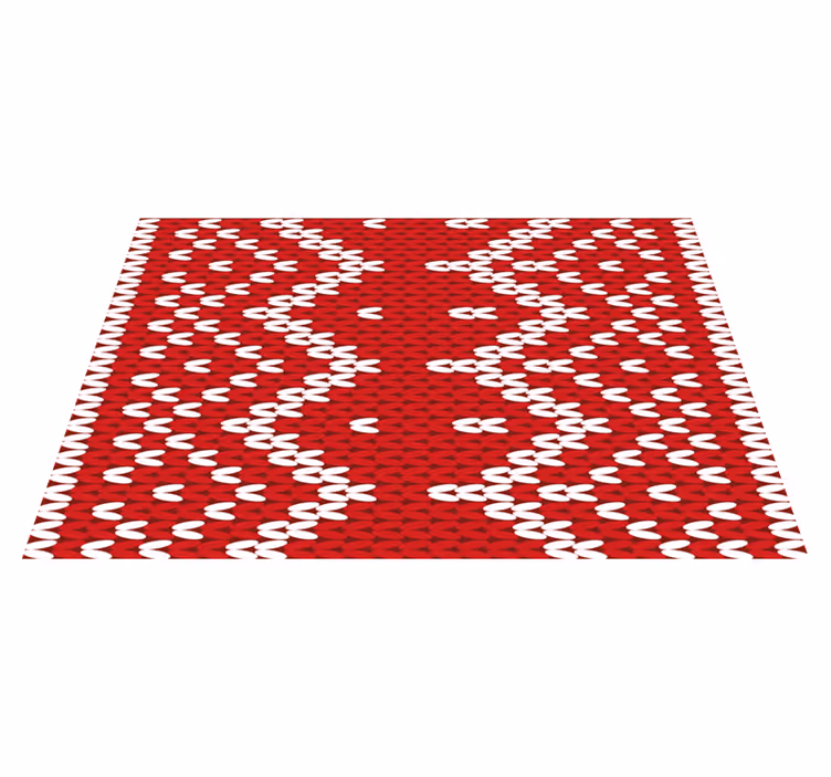 Naproane de textură cu model geometric roșu - TenStickers