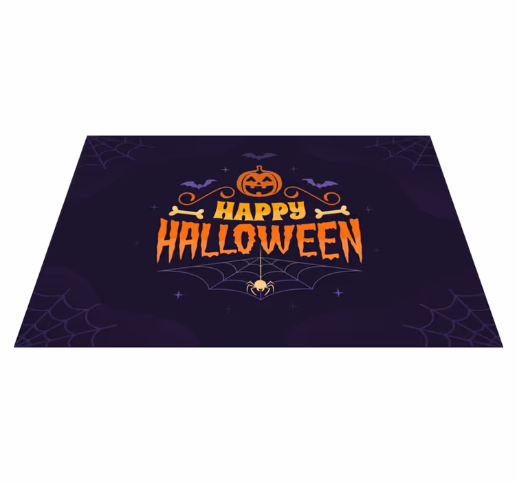 Placemat text de halloween fericit - TenStickers