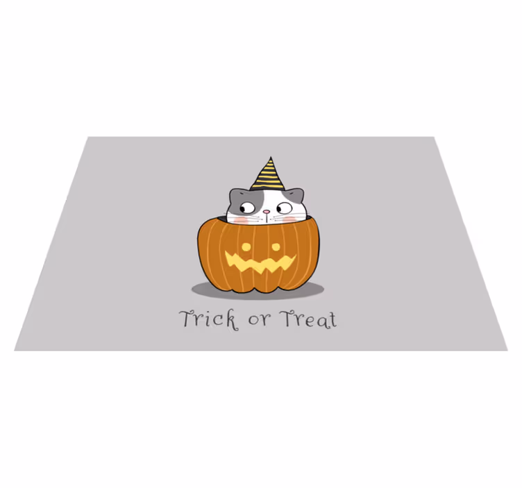 Naproane de halloween pisica din dovleac - TenStickers