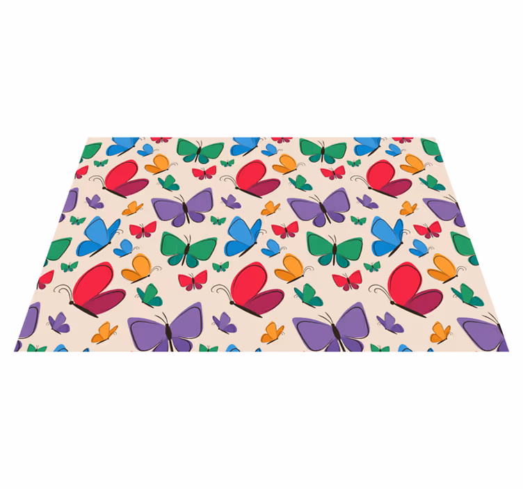 Naproane original aranjament colorat cu fluturi - TenStickers
