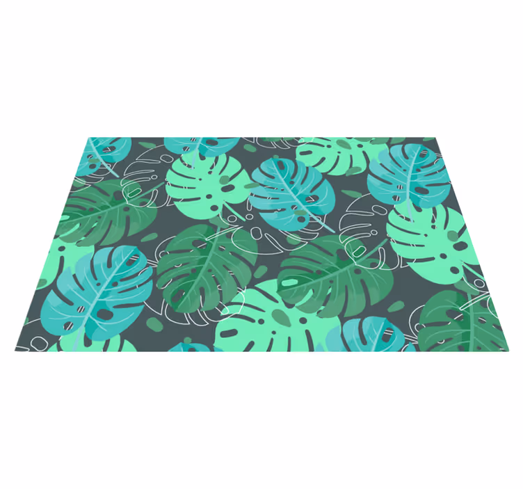 Naproane de textură cu model de frunze tropicale - TenStickers