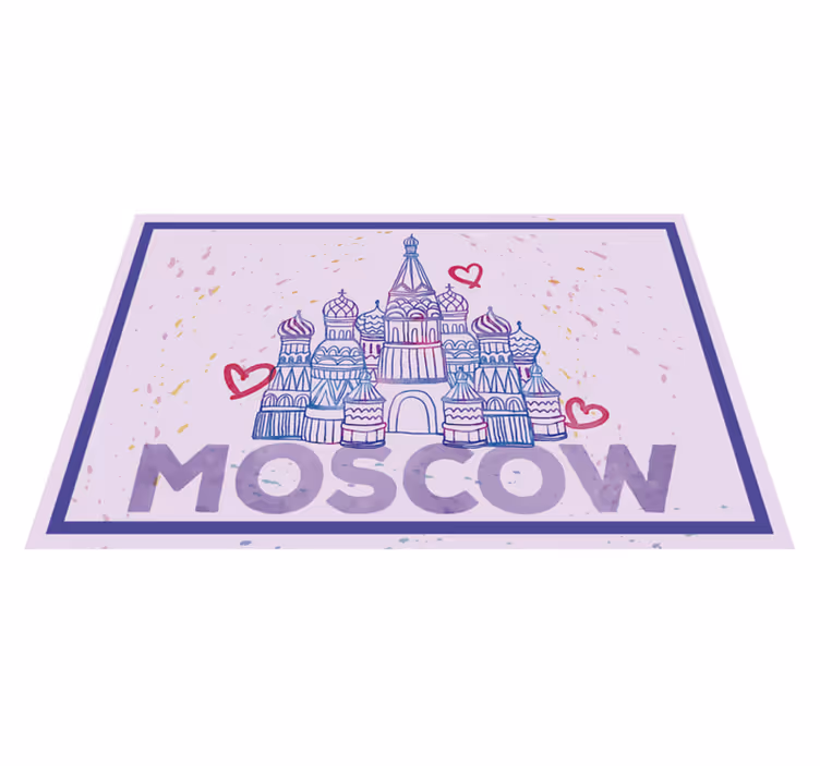 Naproane original ilustrație a unui monument din moscova - TenStickers
